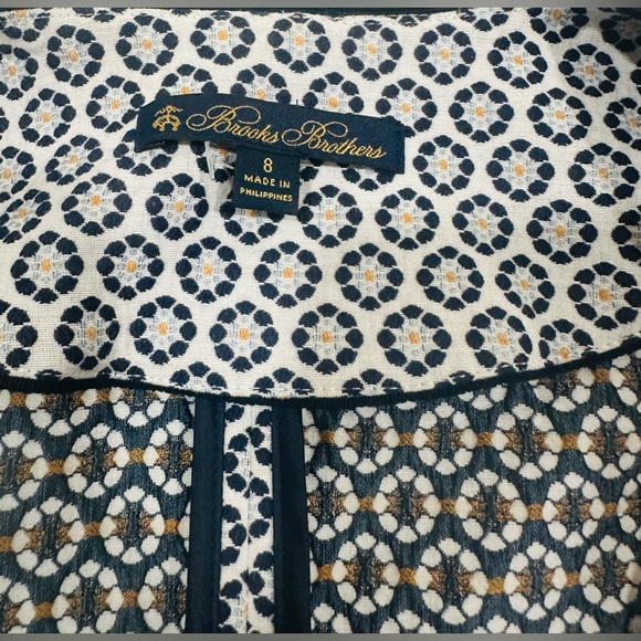 Brooks Brothers Floral Jacquard Cropped Jacket Size‎ 8 - Picture 8 of 15